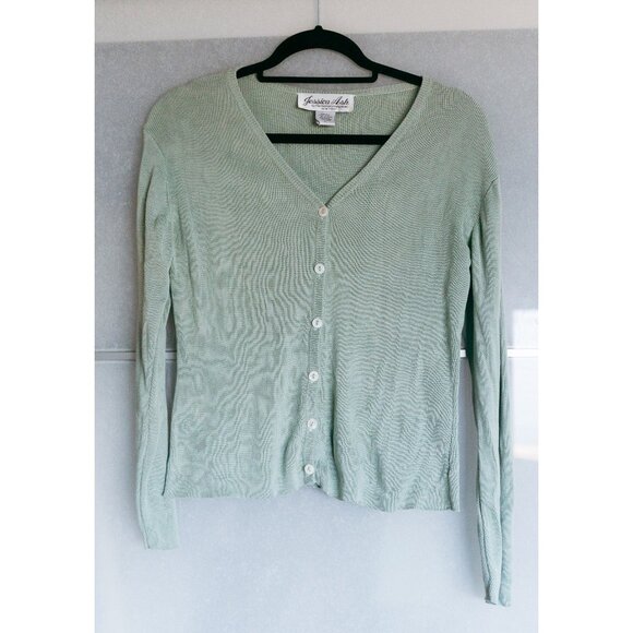 VTG Jessica Ash Silk Cardigan - Picture 2 of 6
